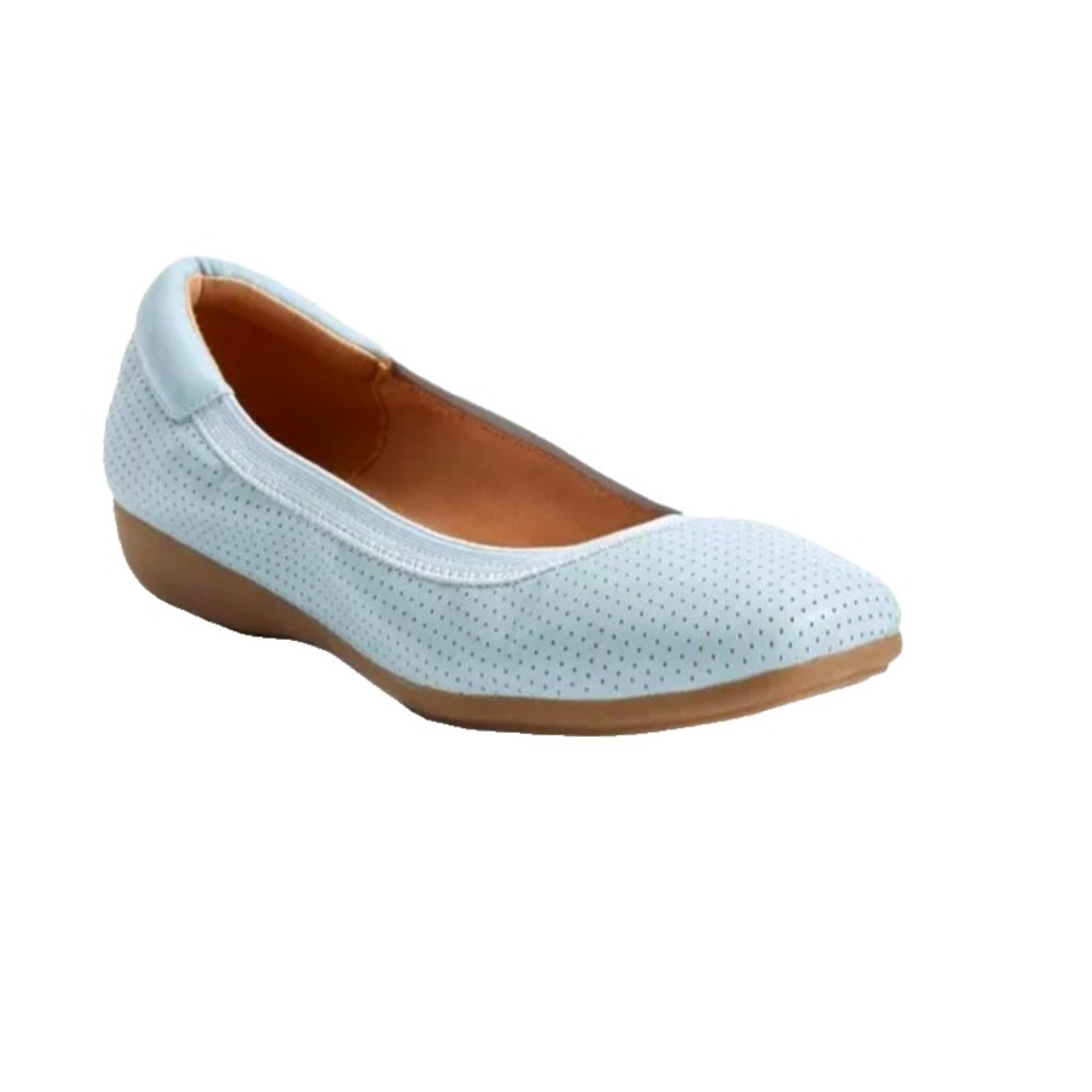 Comfortview Women's The Everleigh Flat Pale Blue Shoes Size 10M